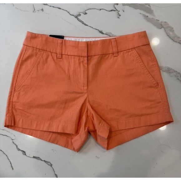 J Crew NWT Chino Shorts in Melon Size 0 - Picture 1 of 3
